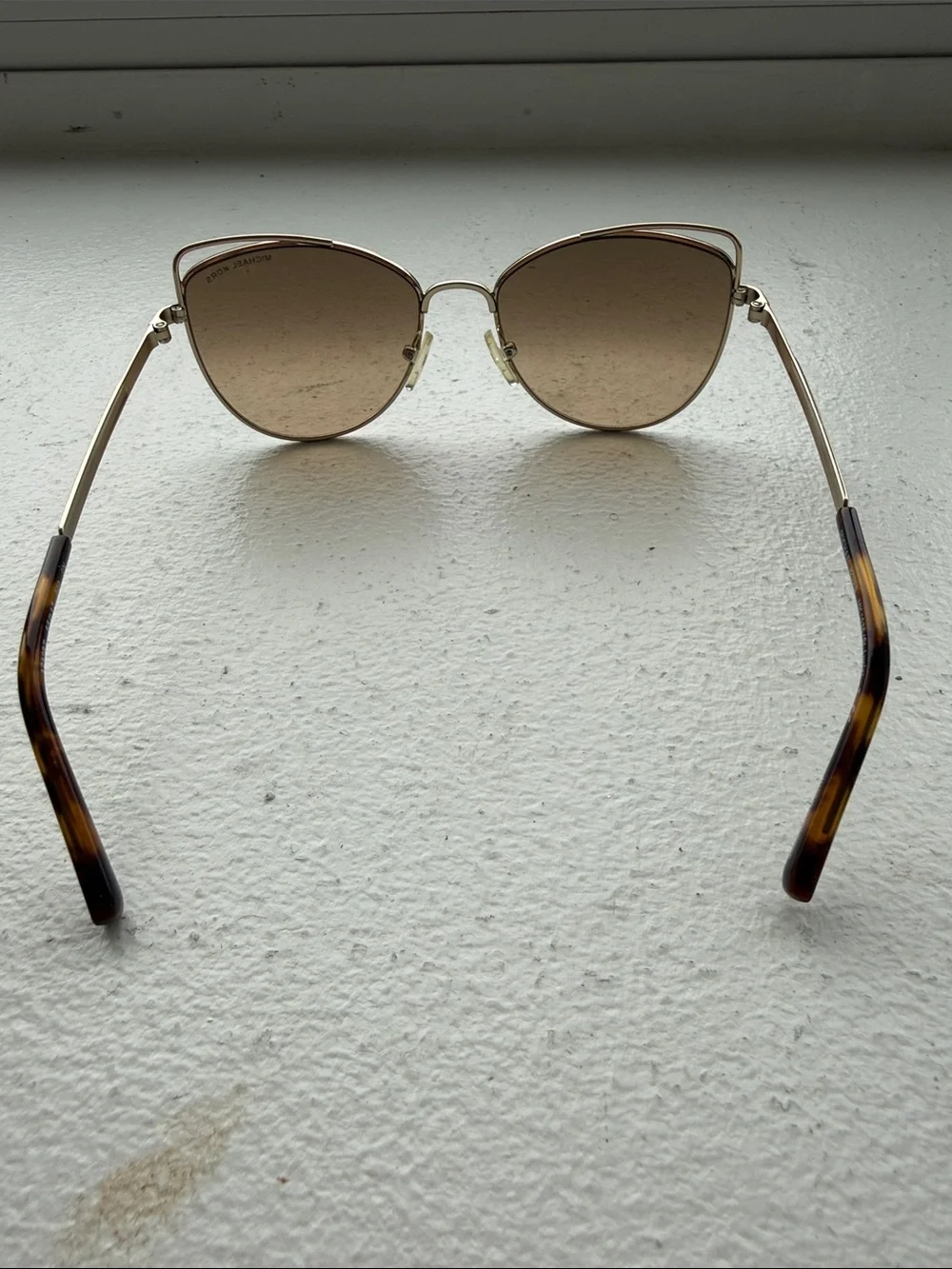 Michael Kors St Lucia Gold Frame Brown Gradient Sunglasses
